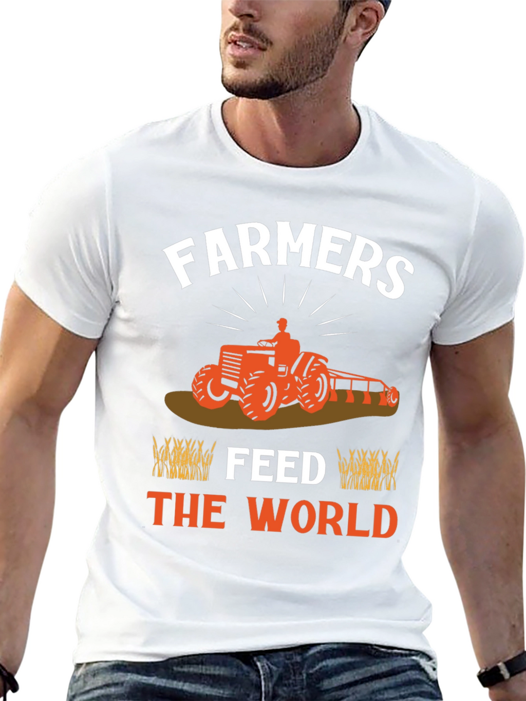 Farmers Feed The World Graphic T-Shirt