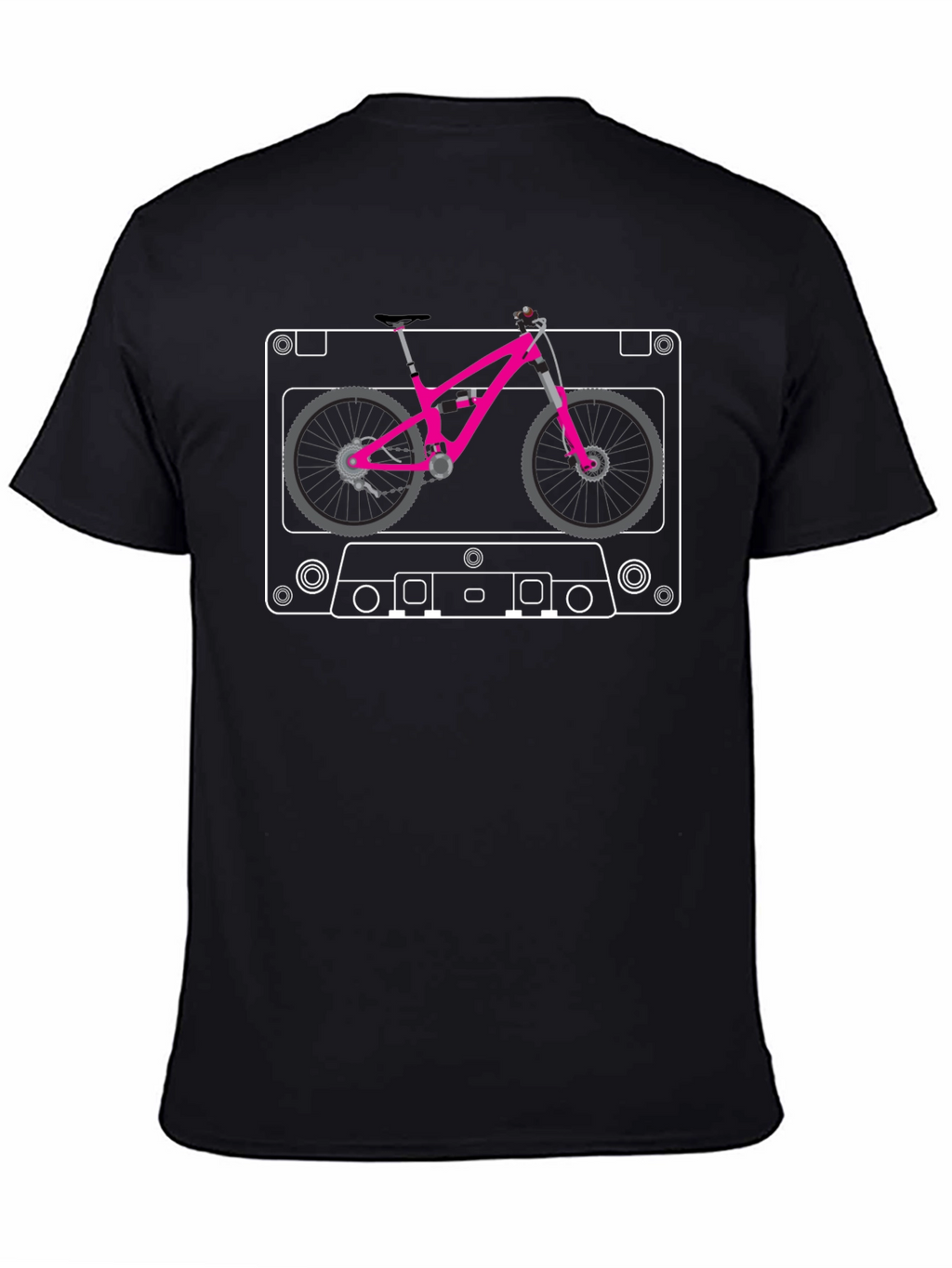 Cassette Tape Mountain Bike T-Shirt