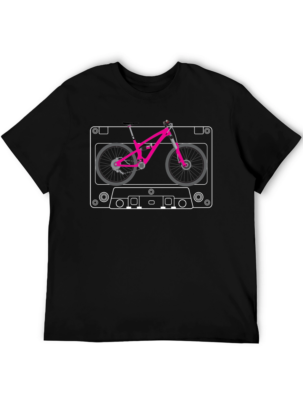 Cassette Tape Mountain Bike T-Shirt