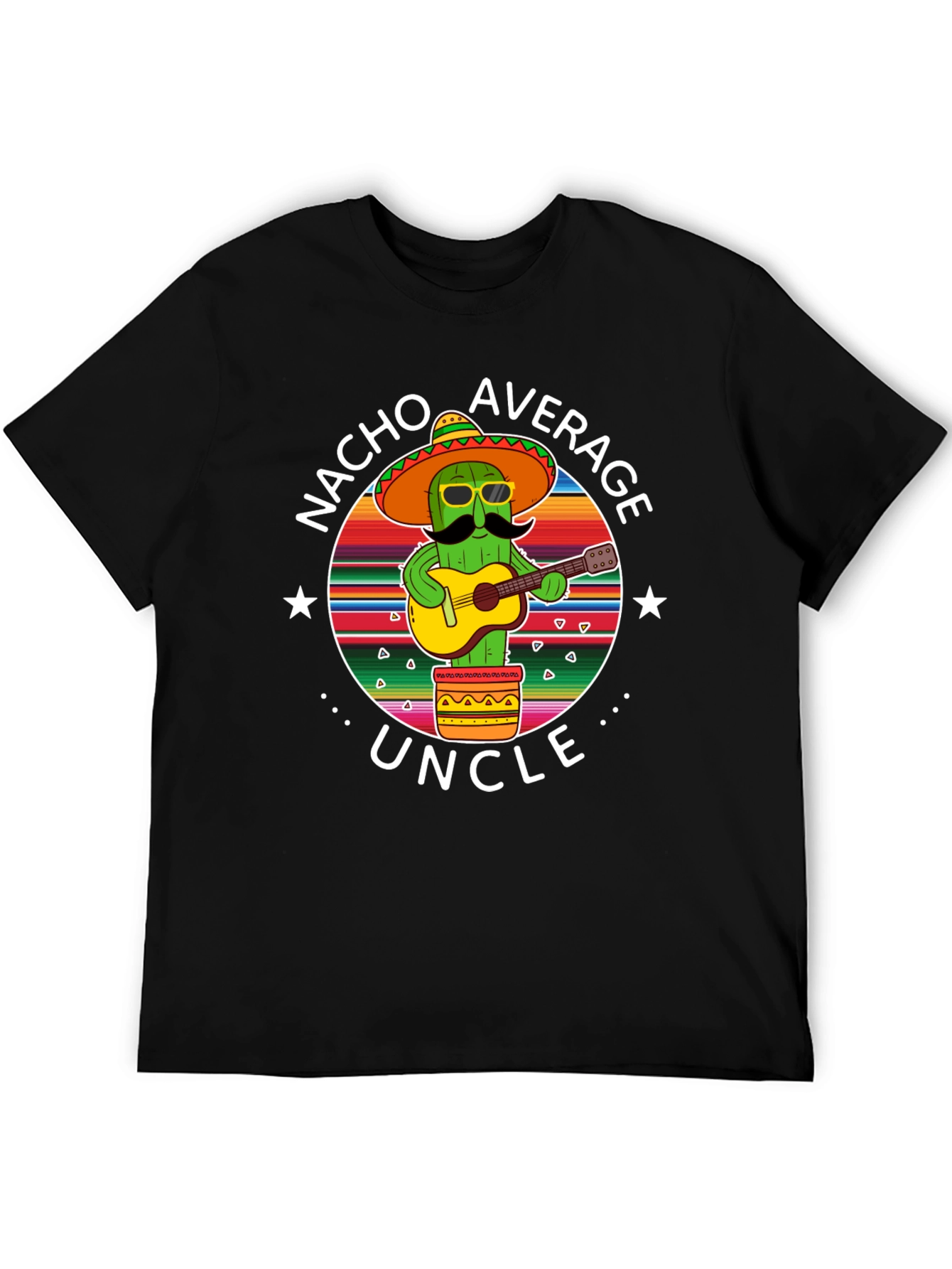 Nacho Average Uncle Cactus Graphic T-Shirt