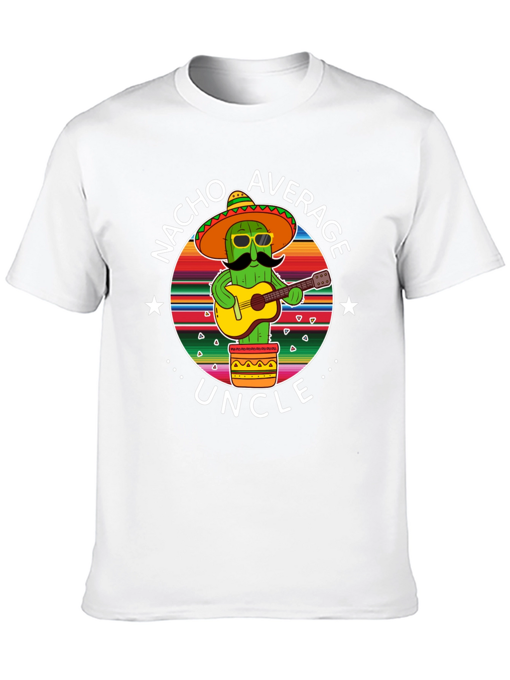 Nacho Average Uncle Cactus Graphic T-Shirt