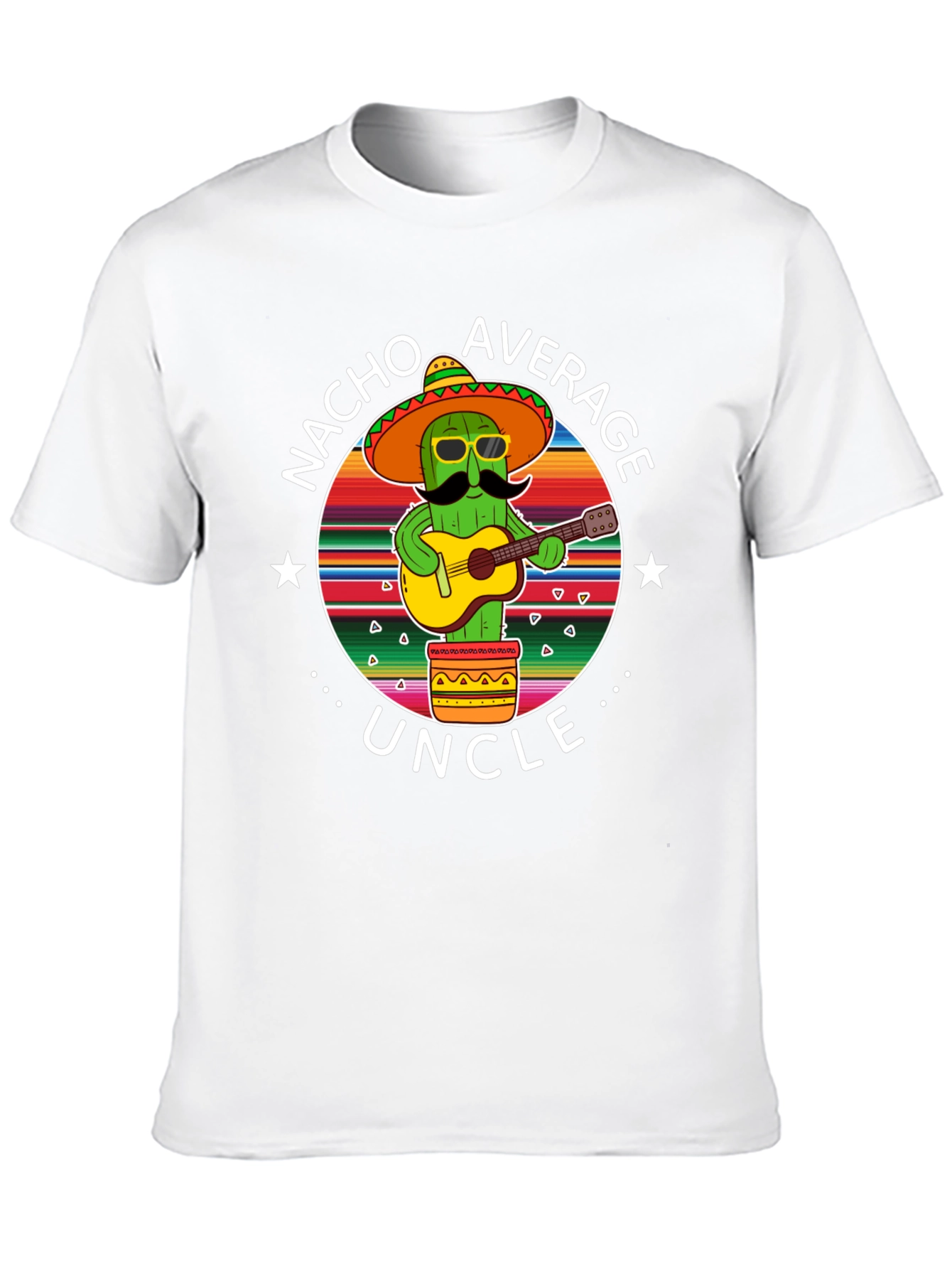 Nacho Average Uncle Cactus Graphic T-Shirt