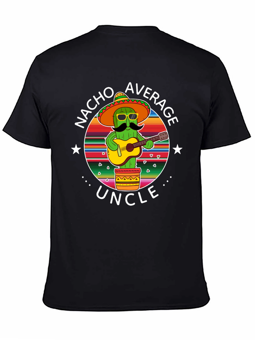 Nacho Average Uncle Cactus Graphic T-Shirt