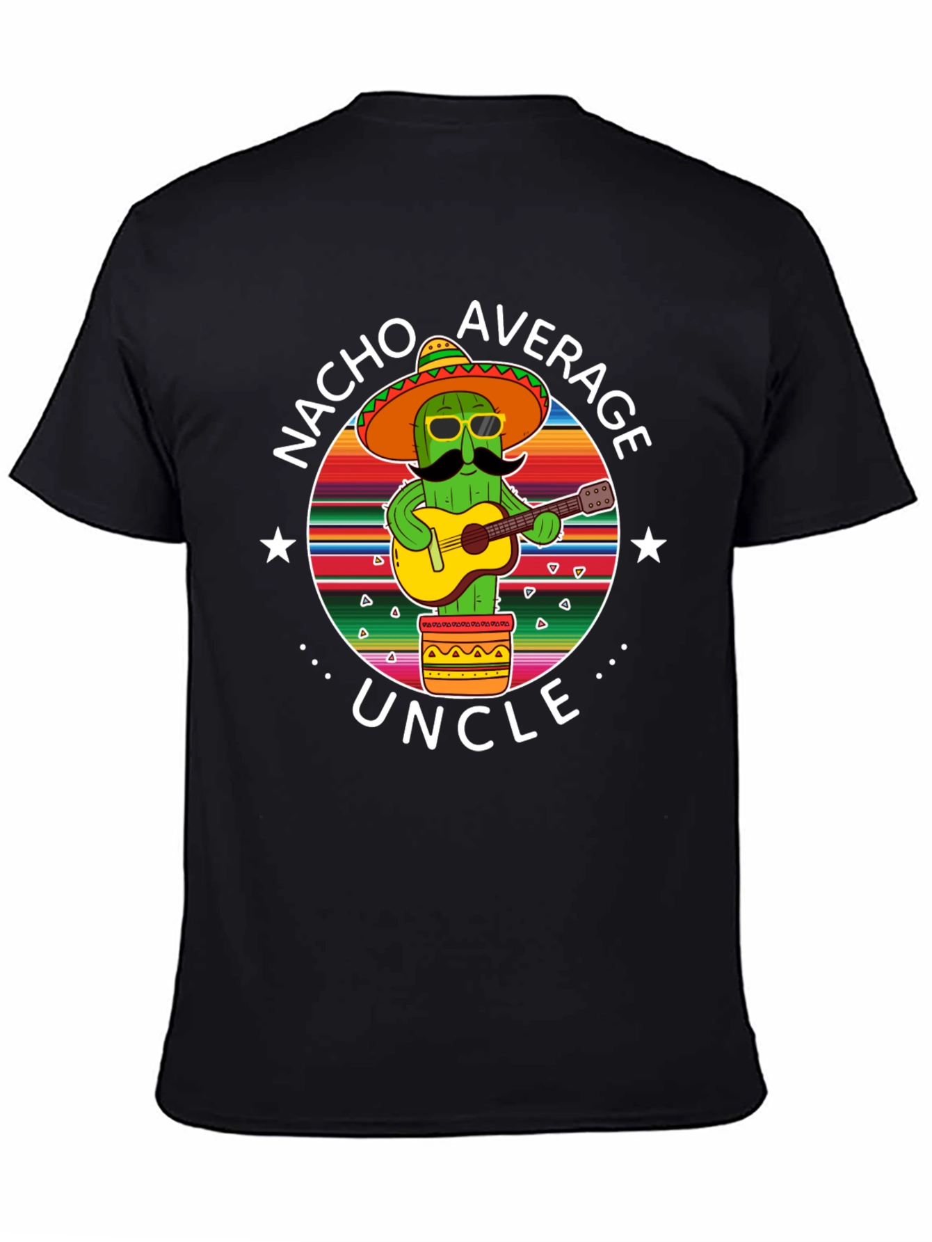 Nacho Average Uncle Cactus Graphic T-Shirt