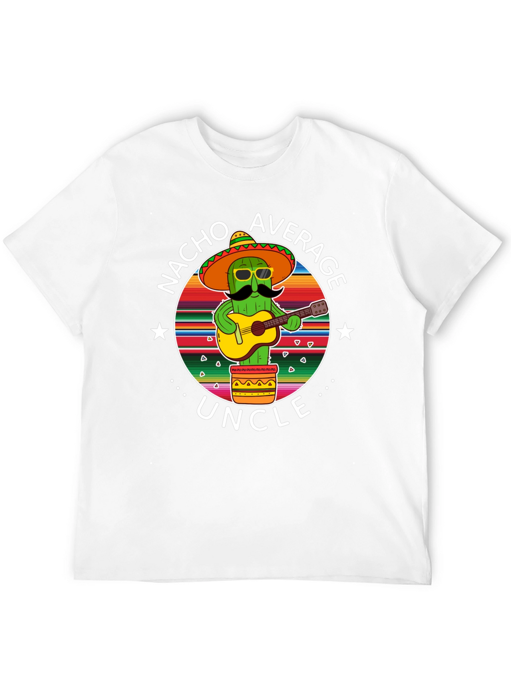Nacho Average Uncle Cactus Graphic T-Shirt