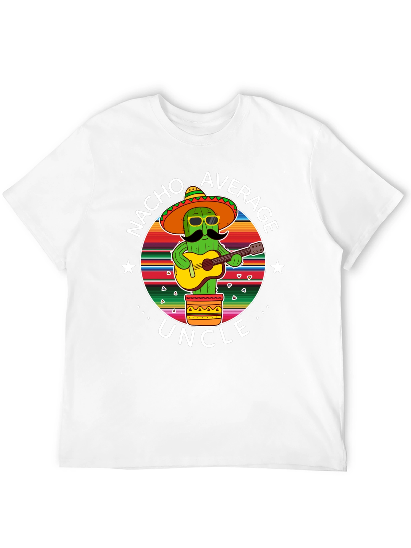 Nacho Average Uncle Cactus Graphic T-Shirt