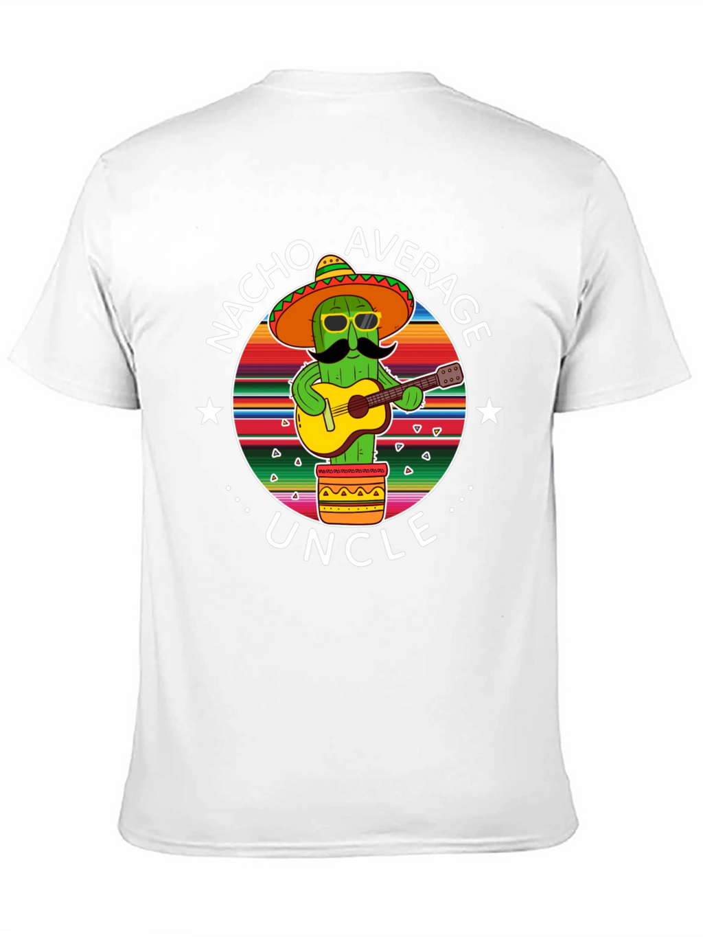Nacho Average Uncle Cactus Graphic T-Shirt