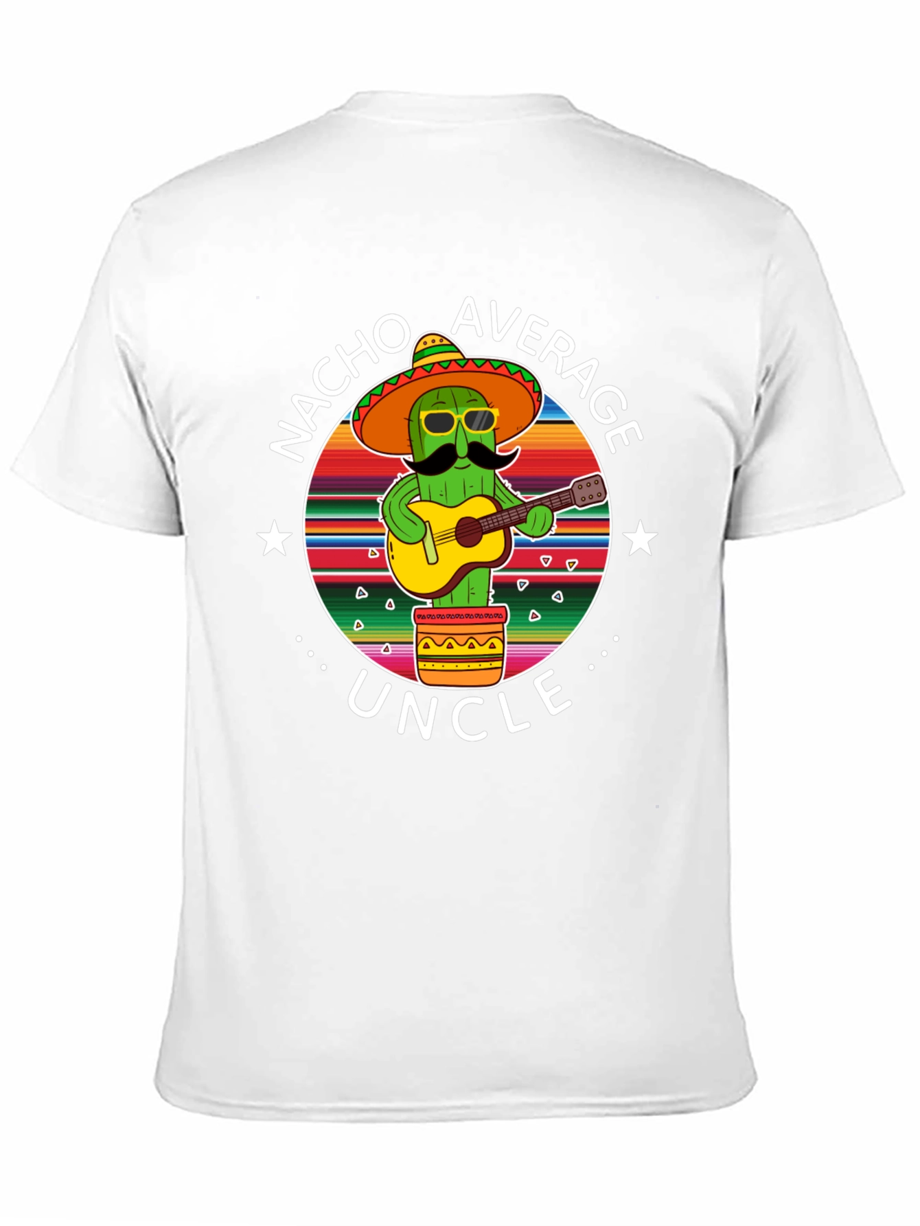 Nacho Average Uncle Cactus Graphic T-Shirt