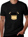 Spread Hummus Not Hate Black Graphic T-Shirt