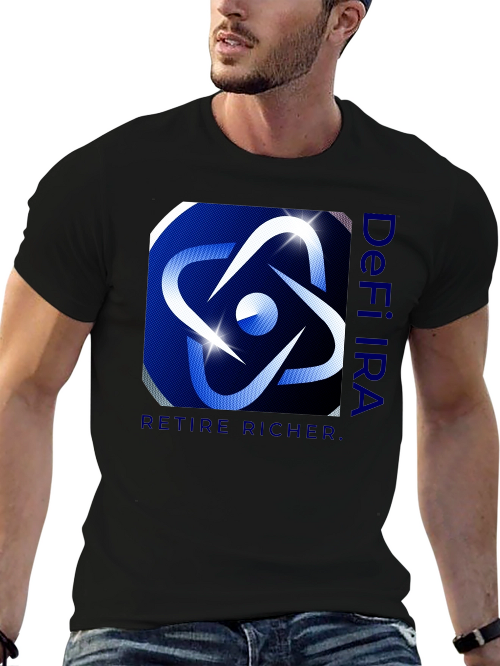 DeFi IRA Black T-Shirt - Retire Richer