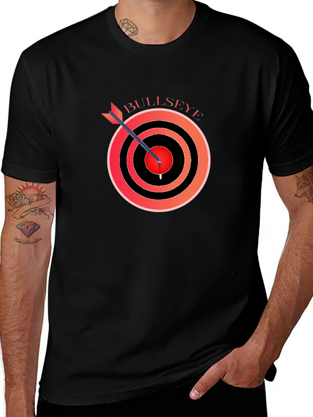 Bullseye Target T-Shirt - Arrow Hit the Mark