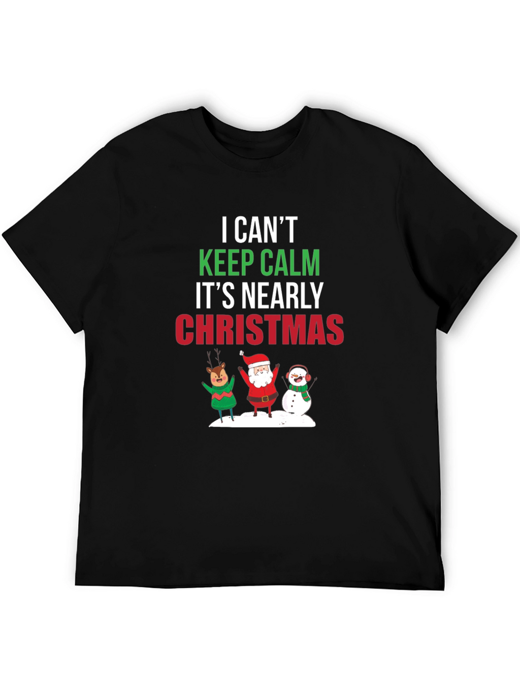 Christmas T-Shirt Keep Calm Holiday Tee