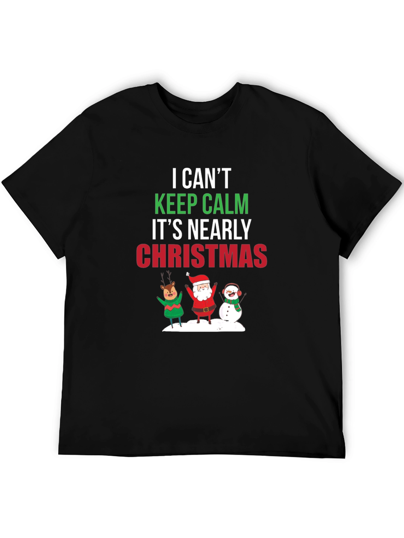Christmas T-Shirt Keep Calm Holiday Tee