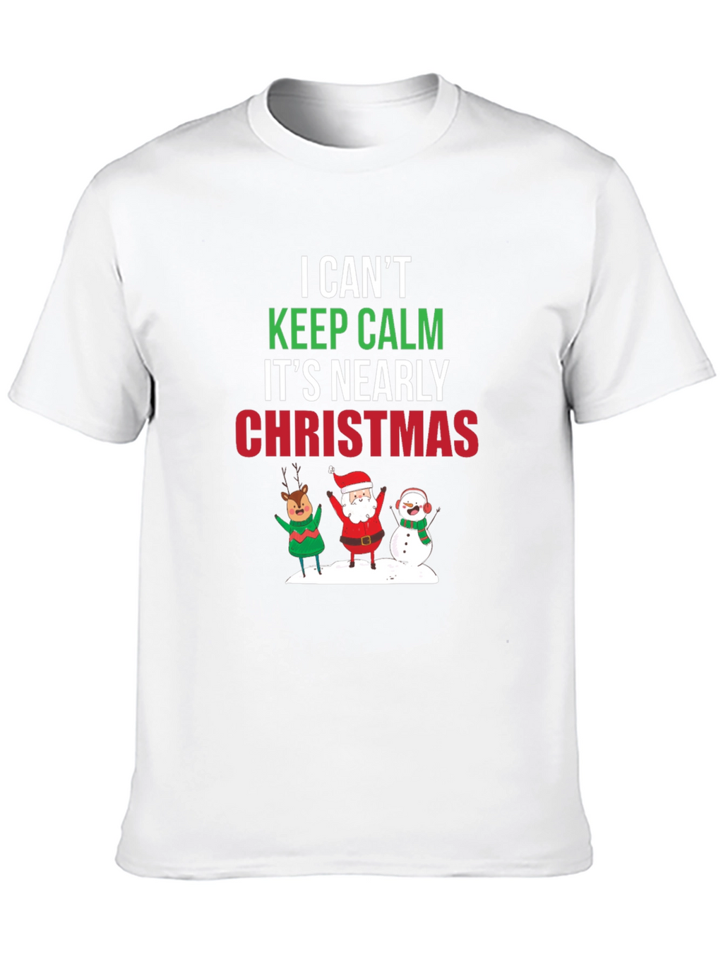 Christmas T-Shirt Keep Calm Holiday Tee