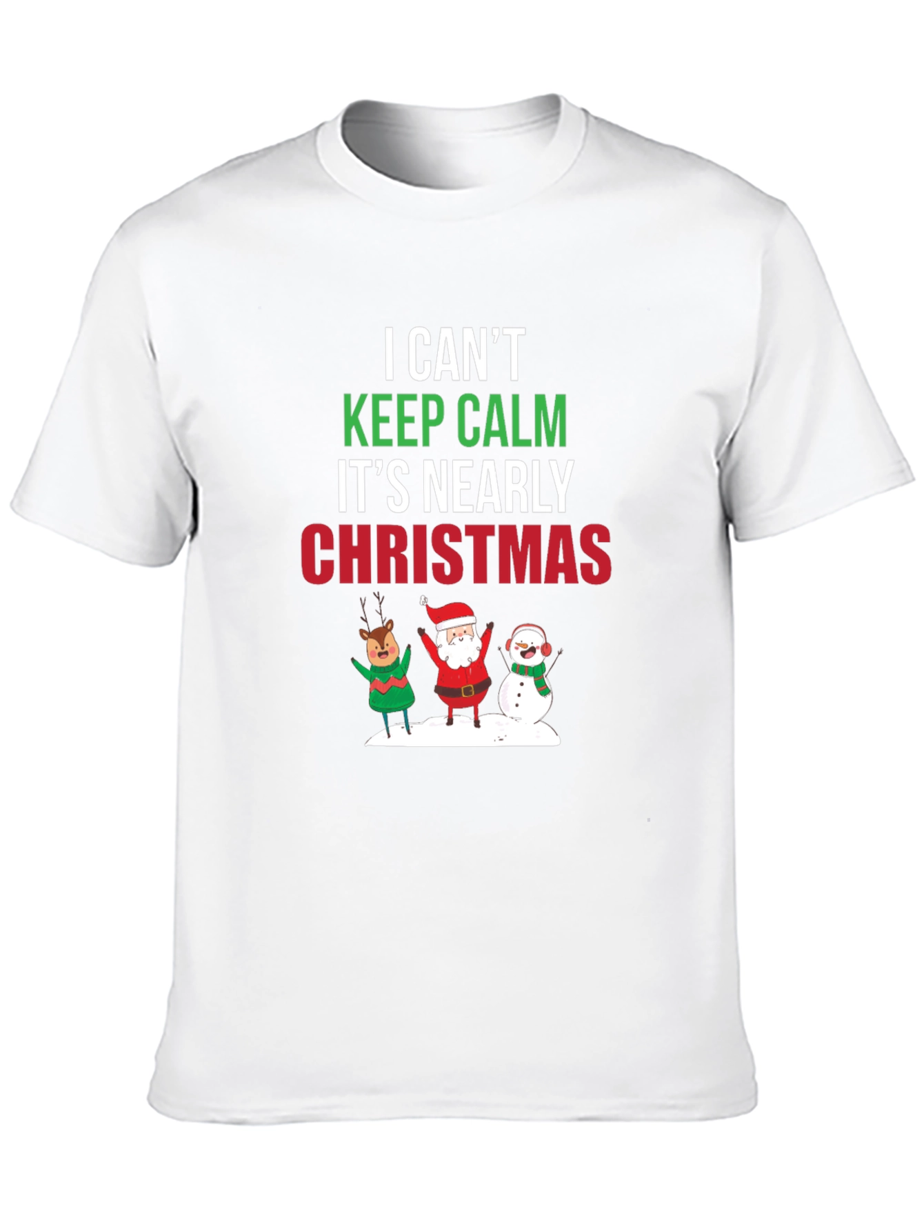 Christmas T-Shirt Keep Calm Holiday Tee