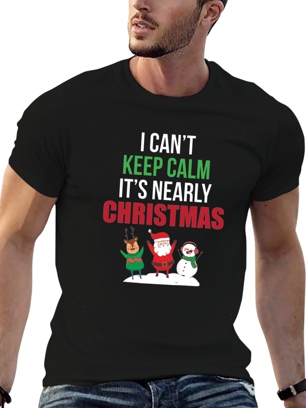 Christmas T-Shirt Keep Calm Holiday Tee