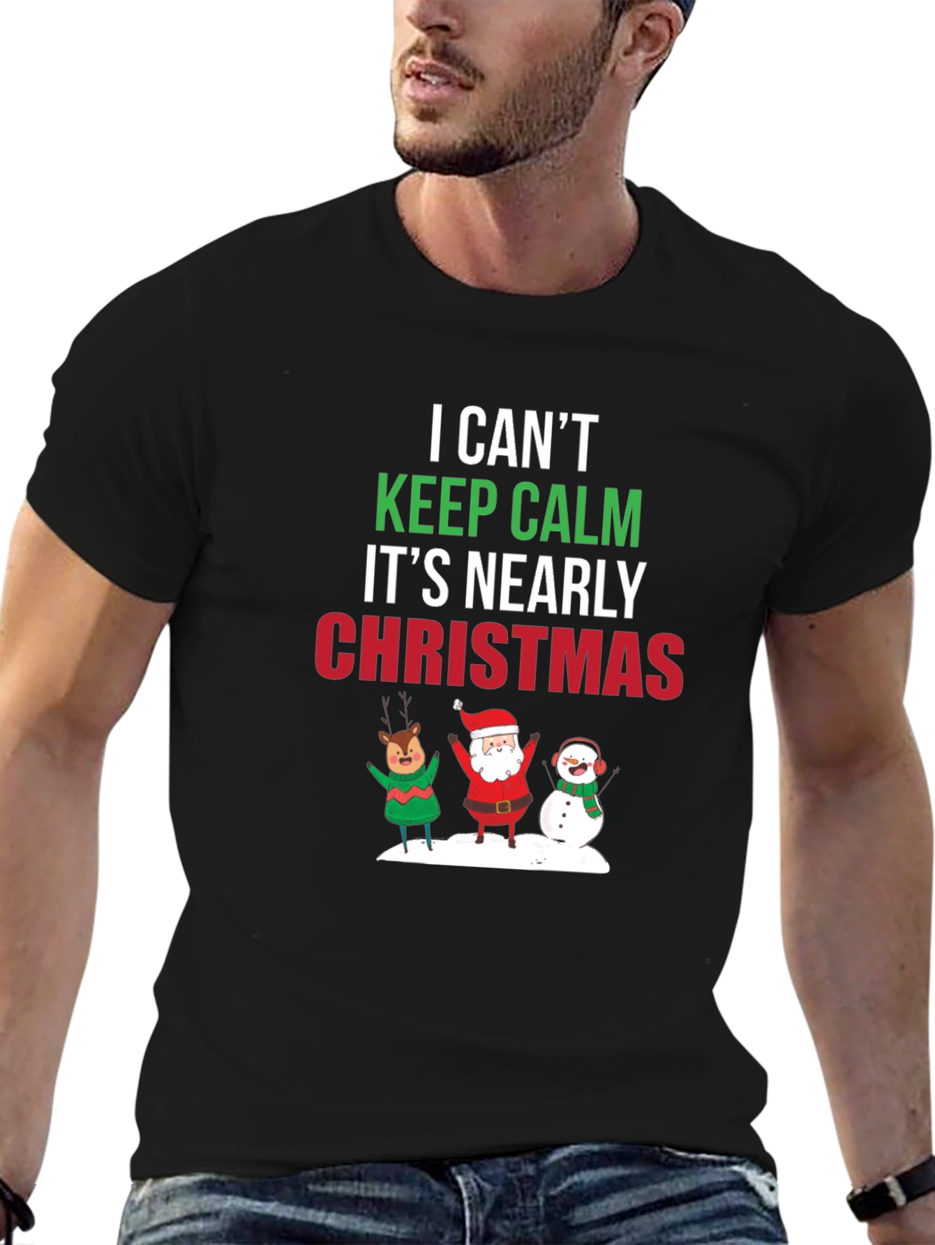 Christmas T-Shirt Keep Calm Holiday Tee