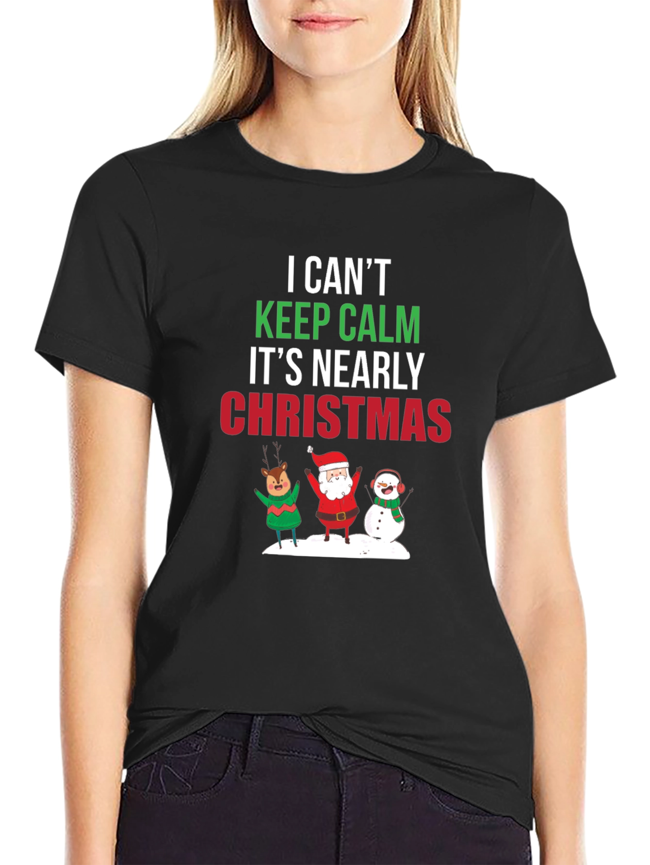 Christmas T-Shirt Keep Calm Holiday Tee