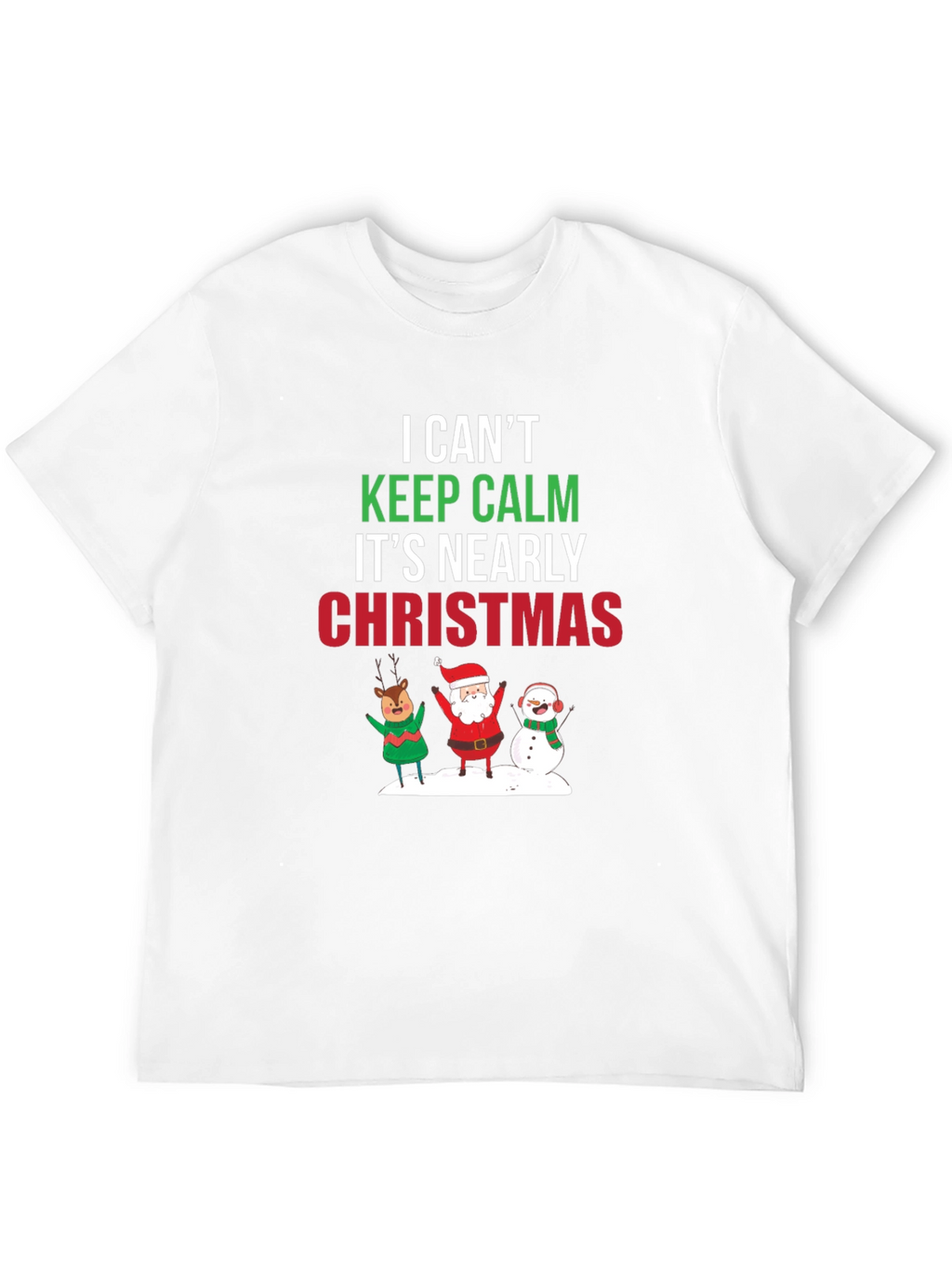 Christmas T-Shirt Keep Calm Holiday Tee
