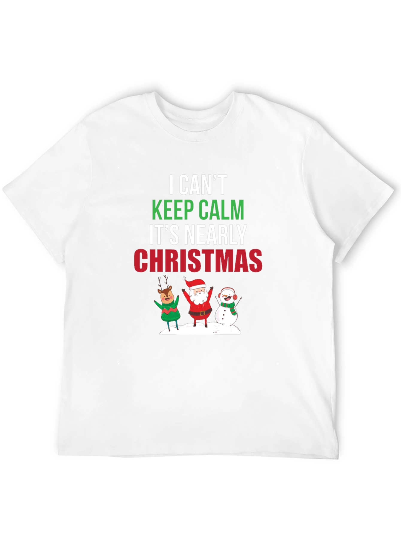 Christmas T-Shirt Keep Calm Holiday Tee
