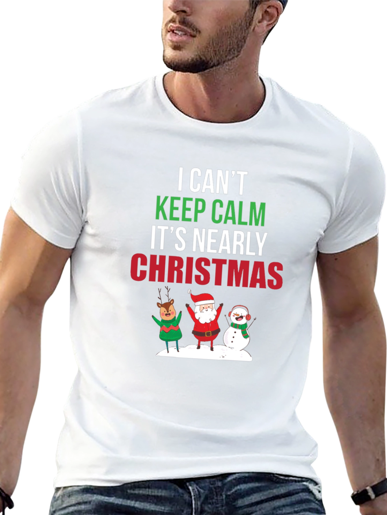 Christmas T-Shirt Keep Calm Holiday Tee