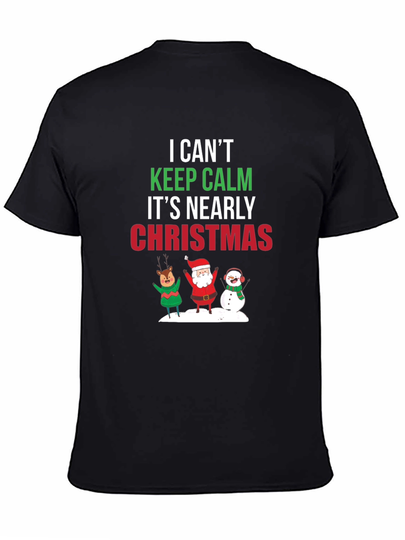 Christmas T-Shirt Keep Calm Holiday Tee