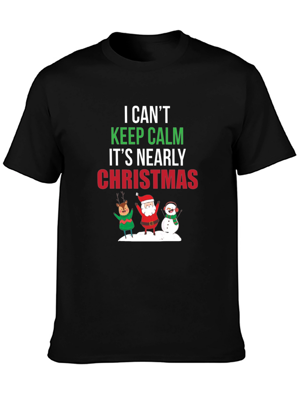 Christmas T-Shirt Keep Calm Holiday Tee