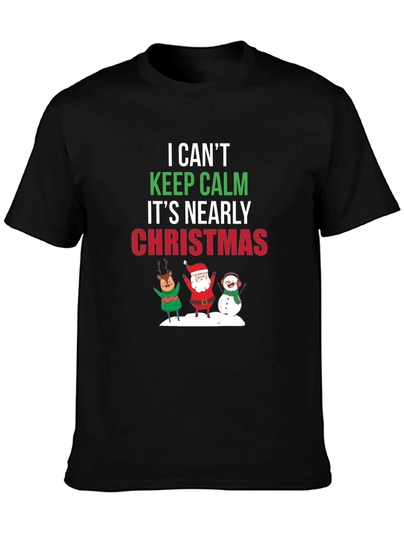 Christmas T-Shirt Keep Calm Holiday Tee