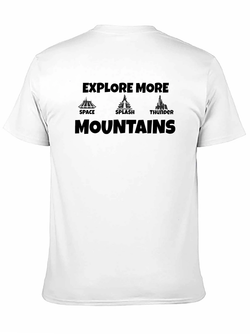 Explore More Mountains Black Graphic T-Shirt