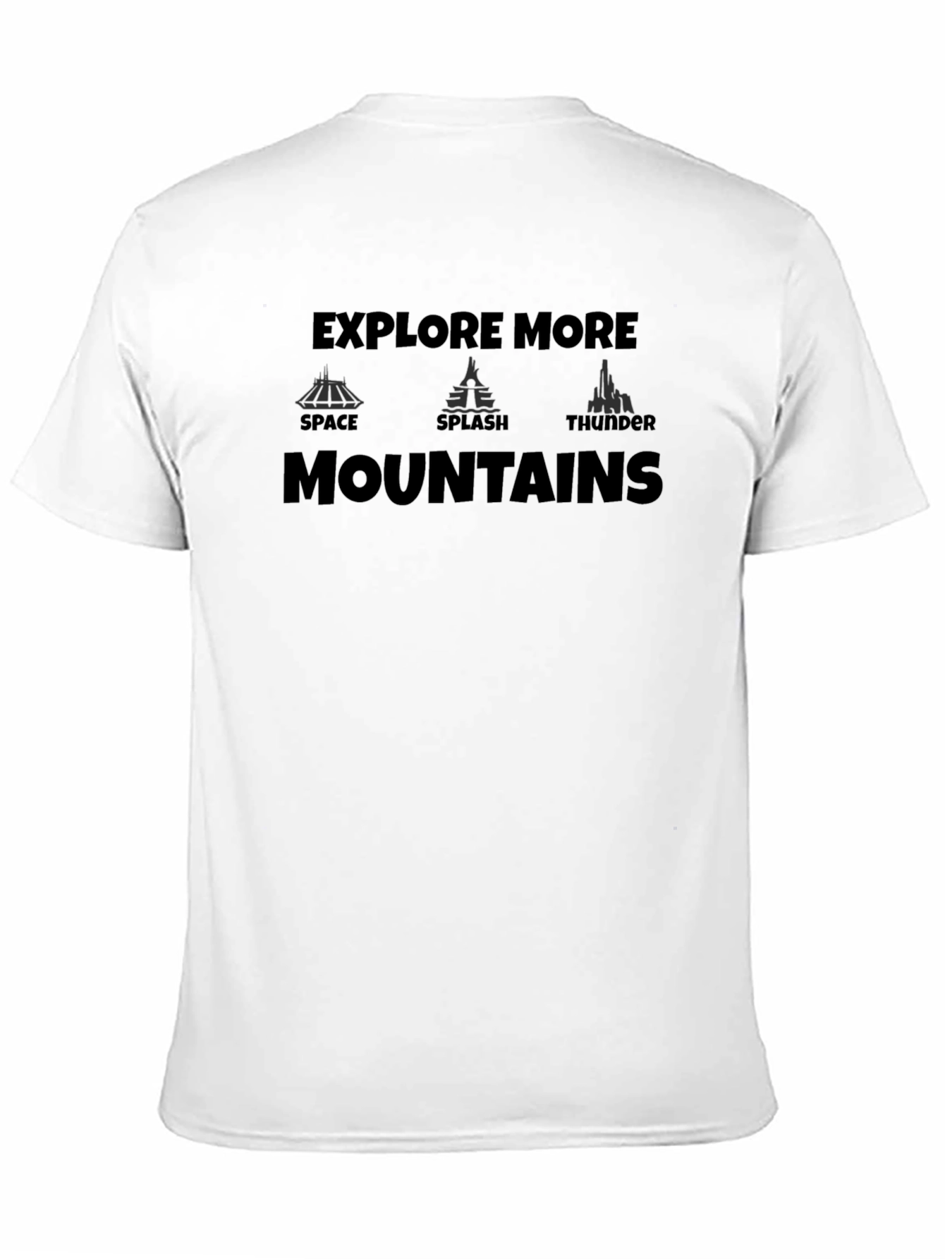 Explore More Mountains Black Graphic T-Shirt