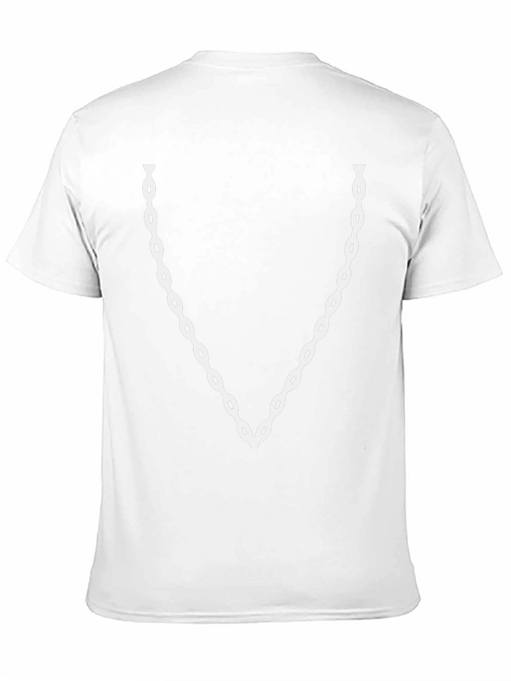 Chain Print Black T-Shirt - Statement Tee