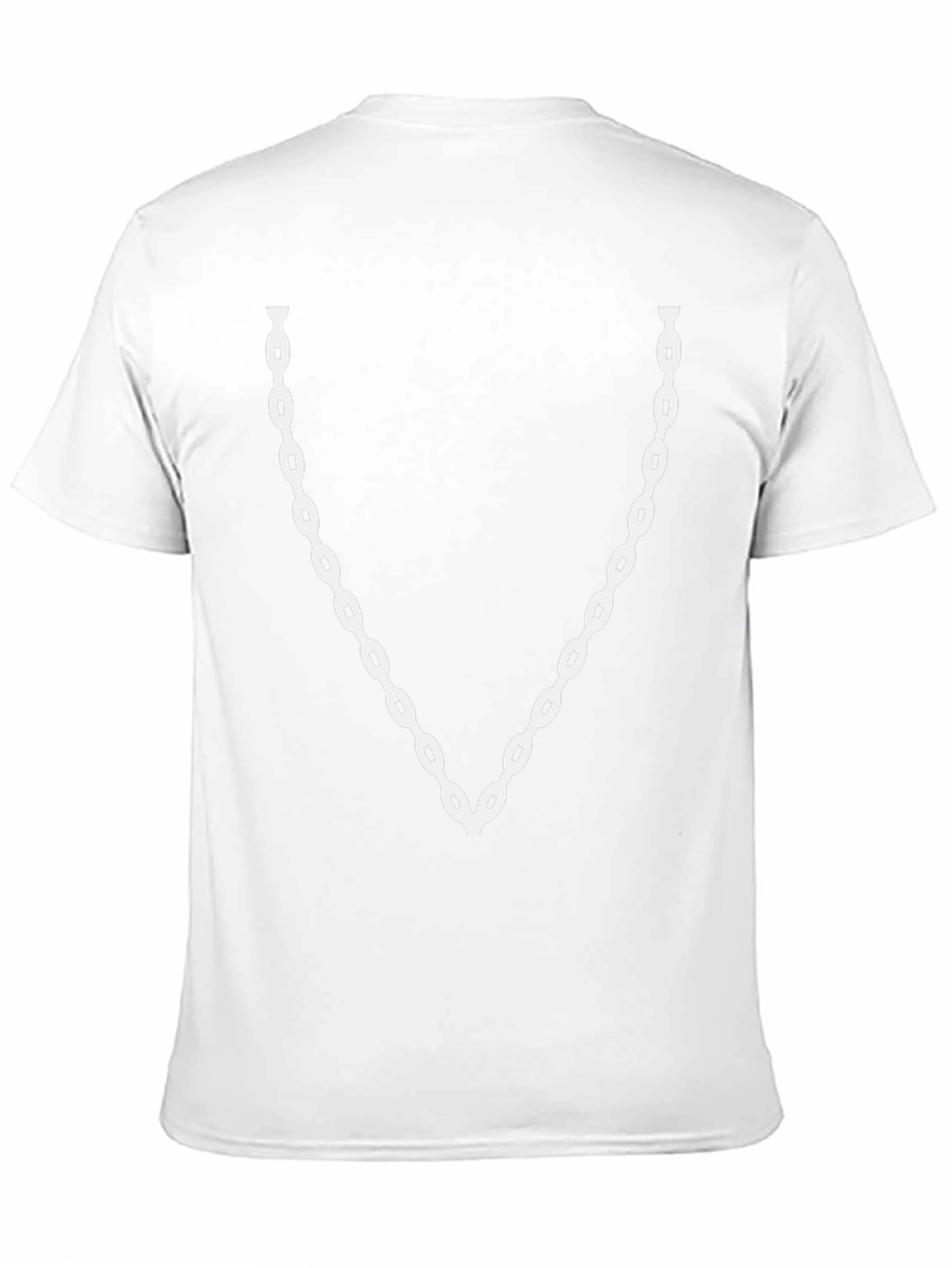 Chain Print Black T-Shirt - Statement Tee