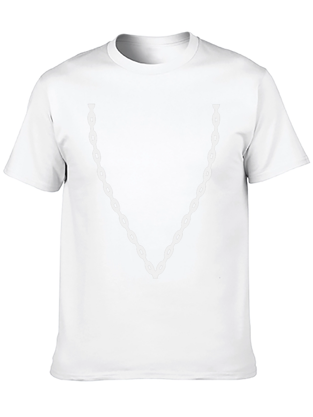 Chain Print Black T-Shirt - Statement Tee