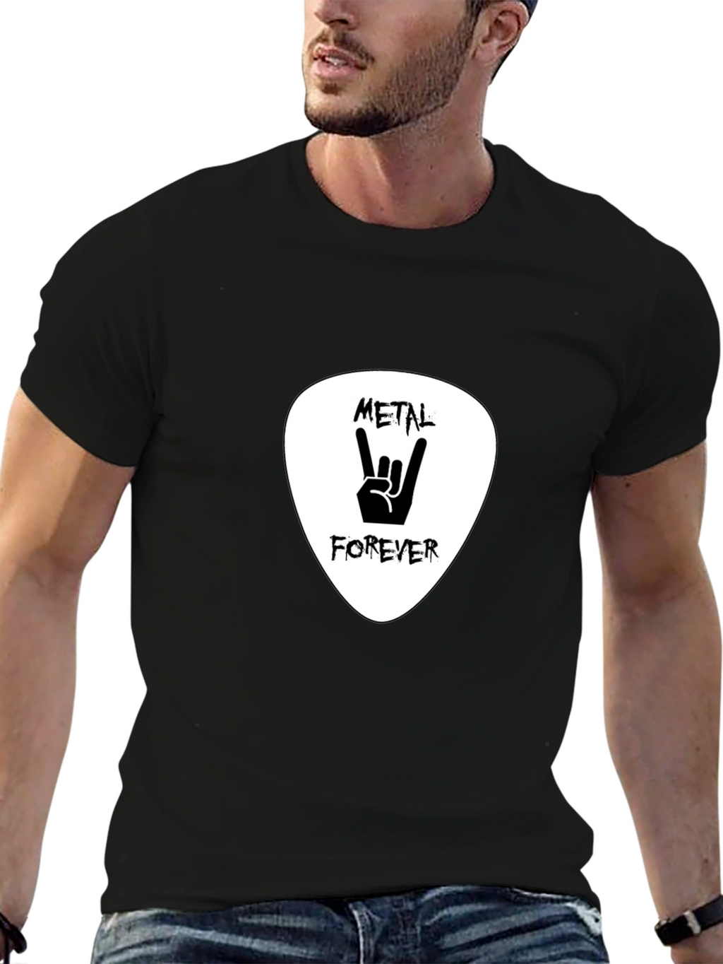 Metal Forever Graphic T-Shirt - Black