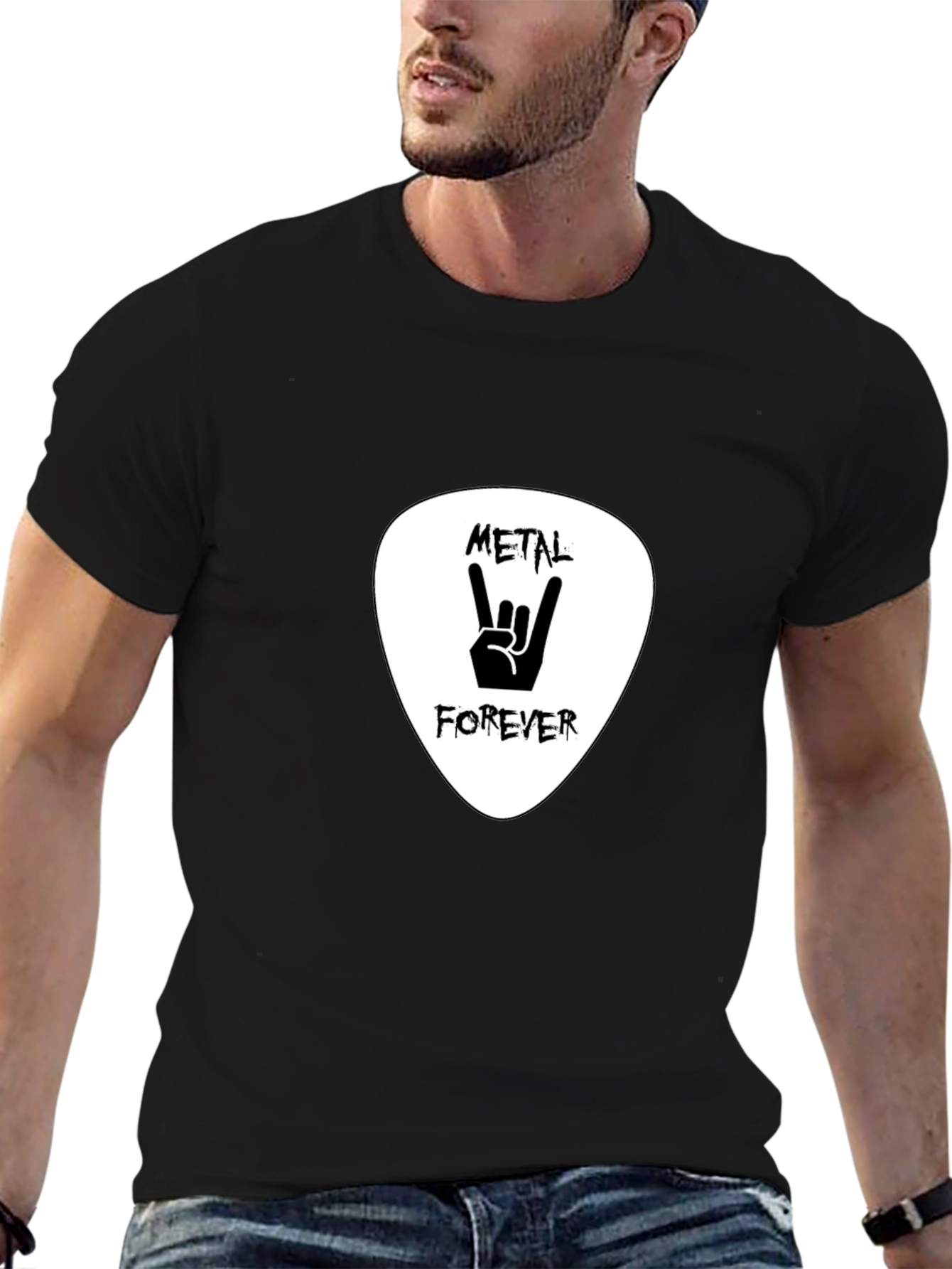 Metal Forever Graphic T-Shirt - Black