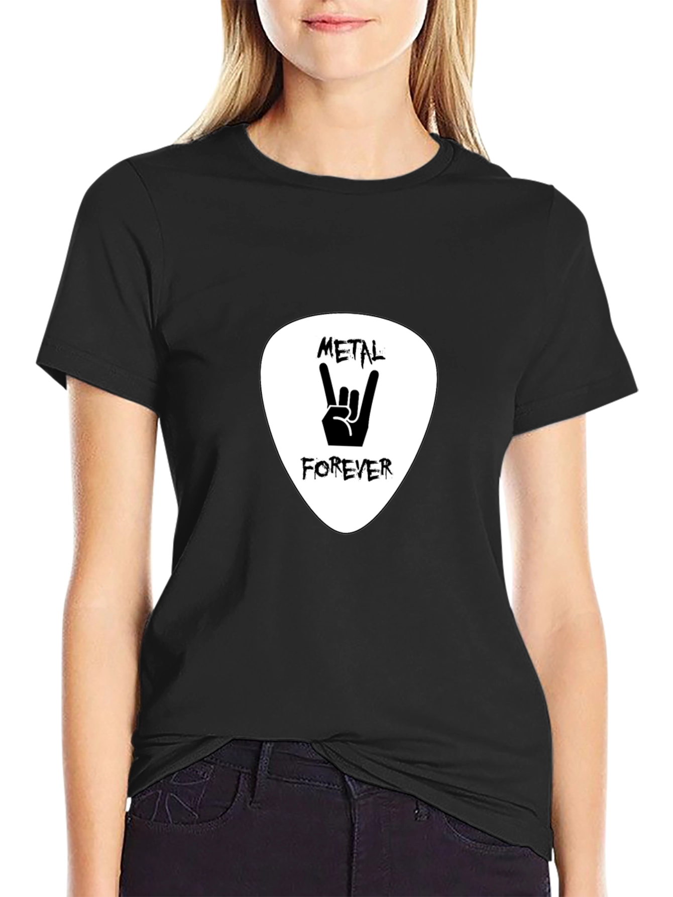 Metal Forever Graphic T-Shirt - Black