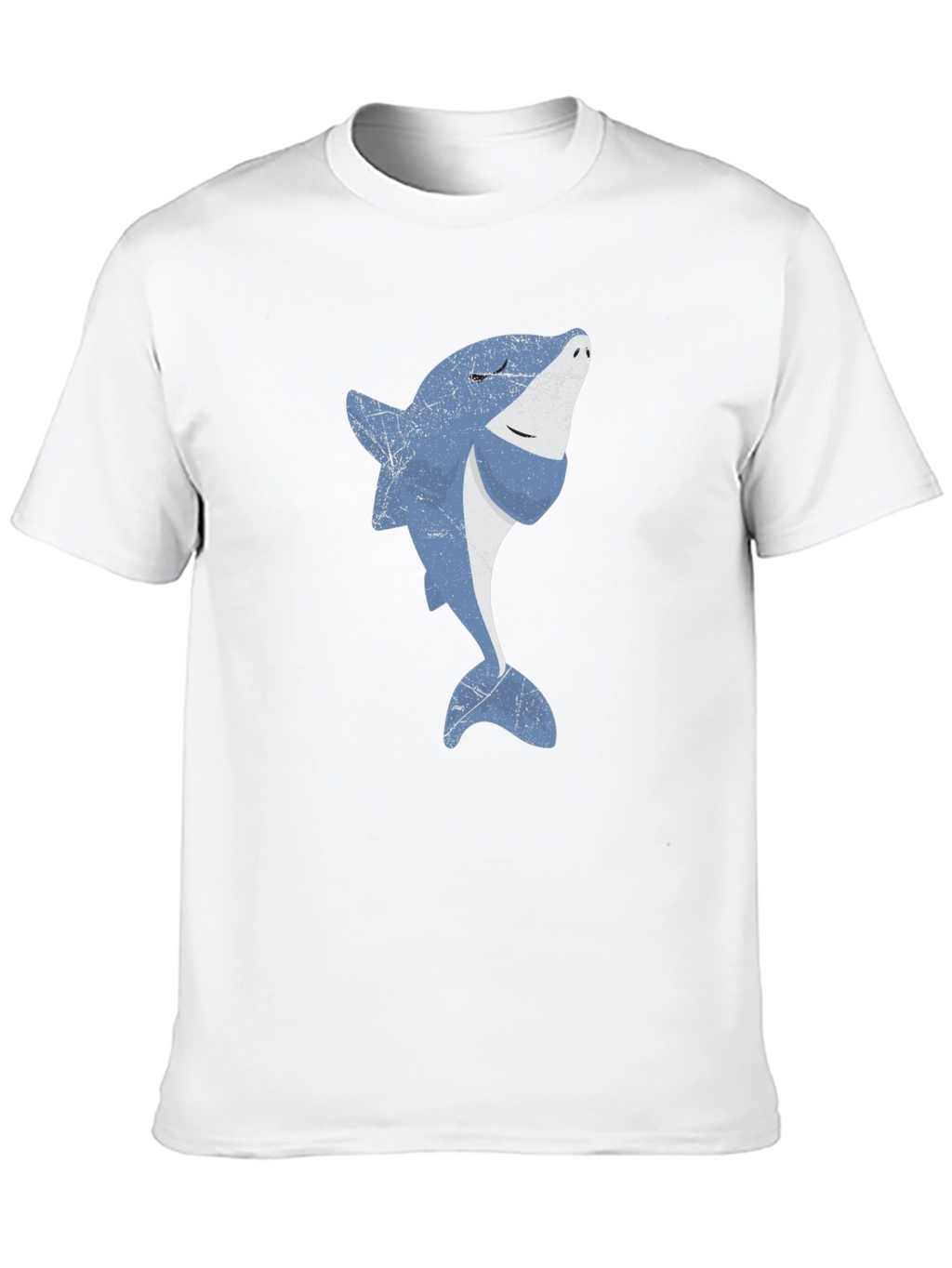 Cool Shark Graphic Print Black T-Shirt