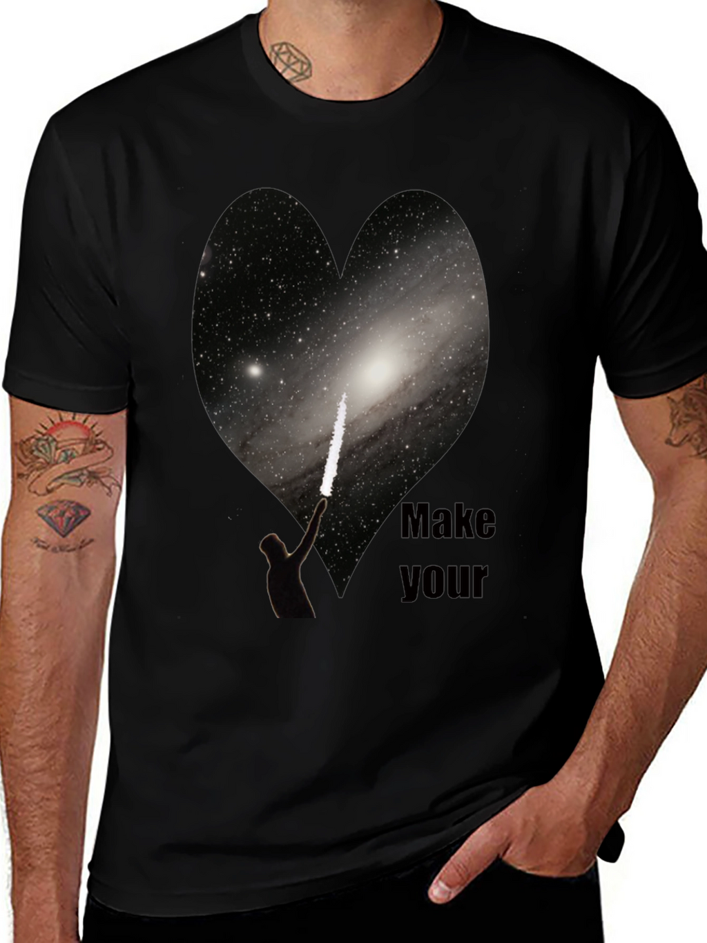 Galaxy Heart Tee - Make Your Mark in Style