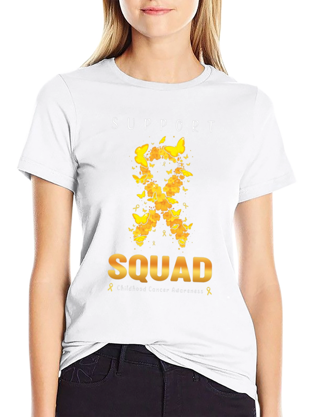 Childhood Cancer Awareness Support Squad T-Shirt