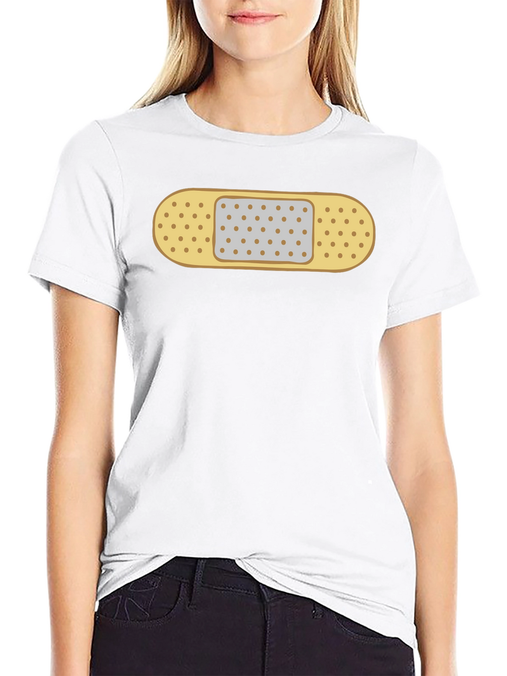 Bandage Graphic Black T-Shirt
