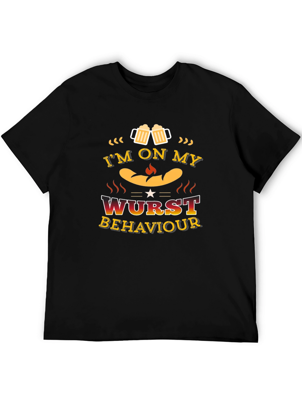 Im on My Wurst Behaviour Funny T-Shirt
