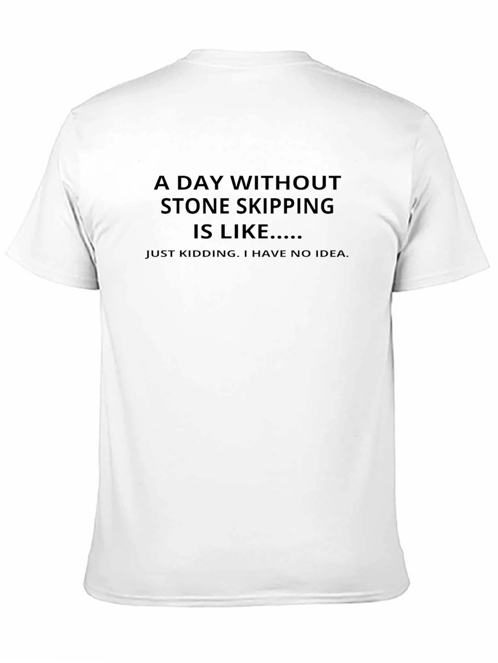 Funny Stone Skipping T-Shirt - A Day Without Design