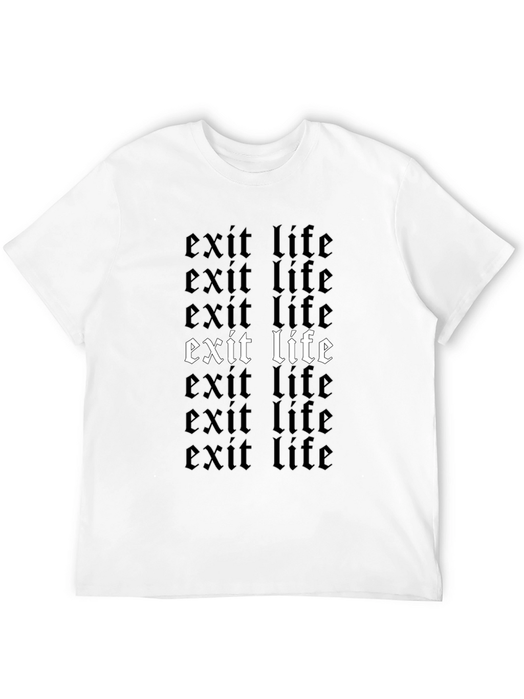 Exit Life Graphic T-Shirt - Bold Statement Tee