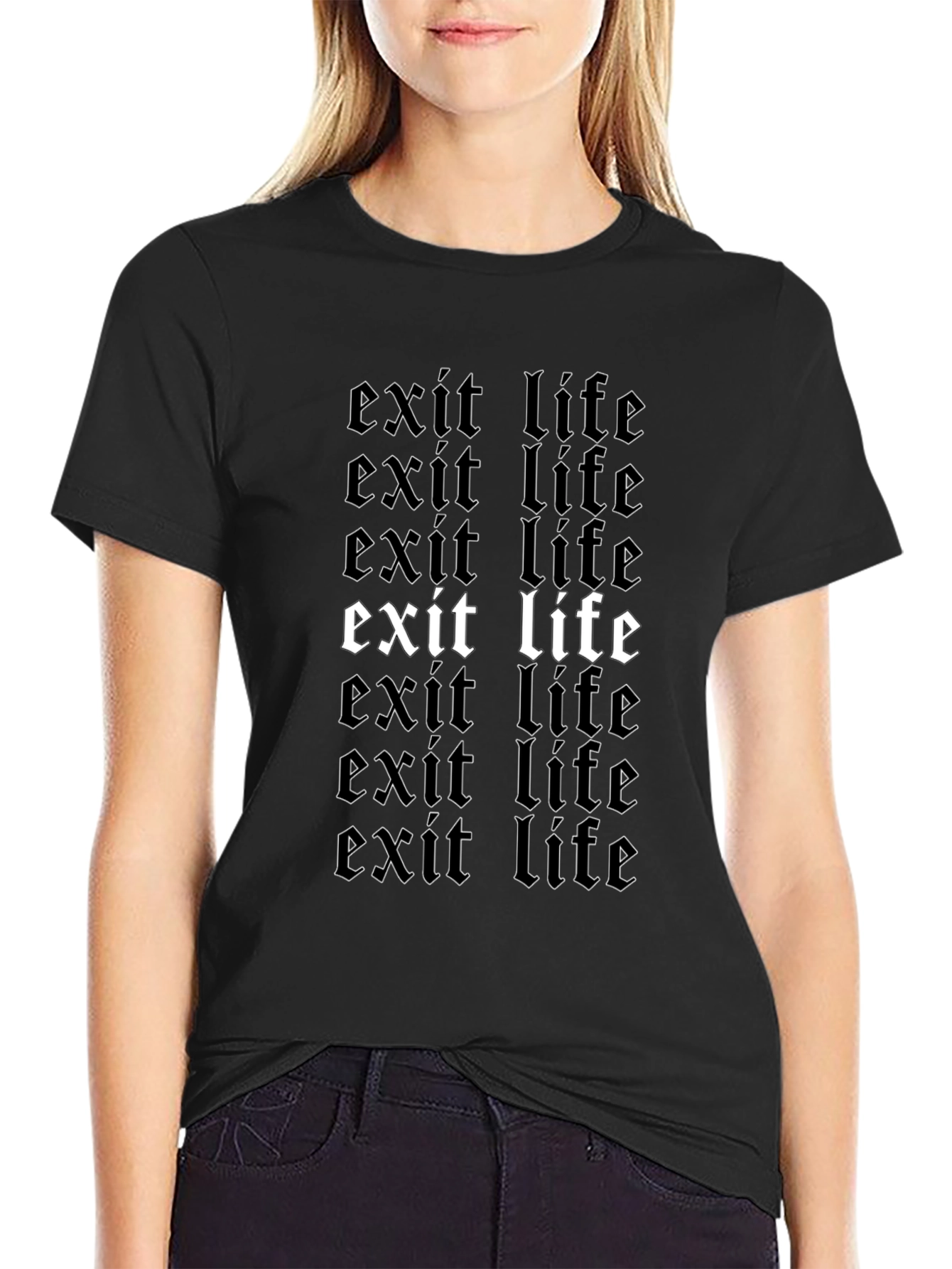 Exit Life Graphic T-Shirt - Bold Statement Tee