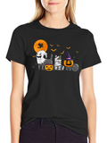 Halloween Cats Graphic T-Shirt