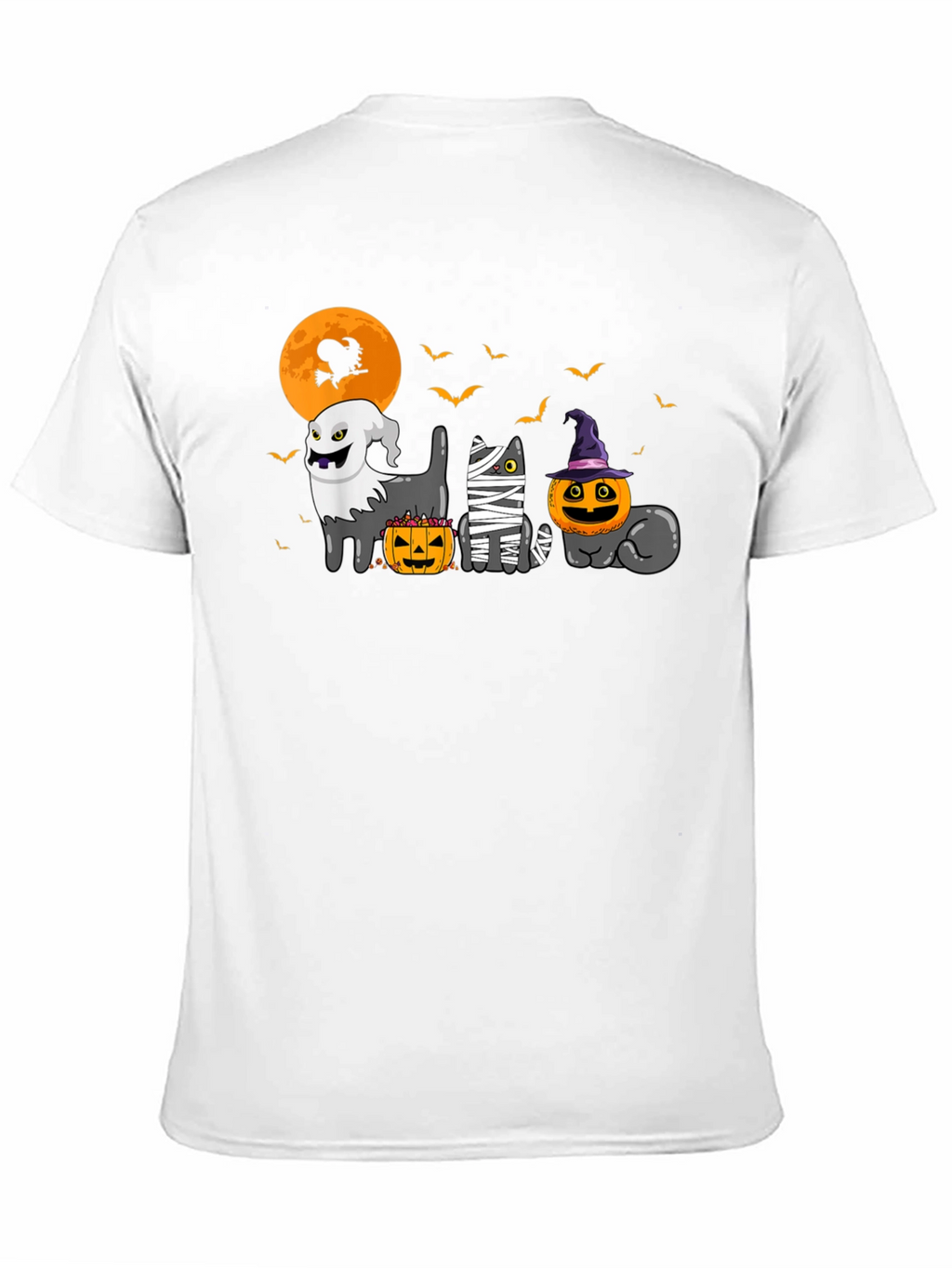 Halloween Cats Graphic T-Shirt