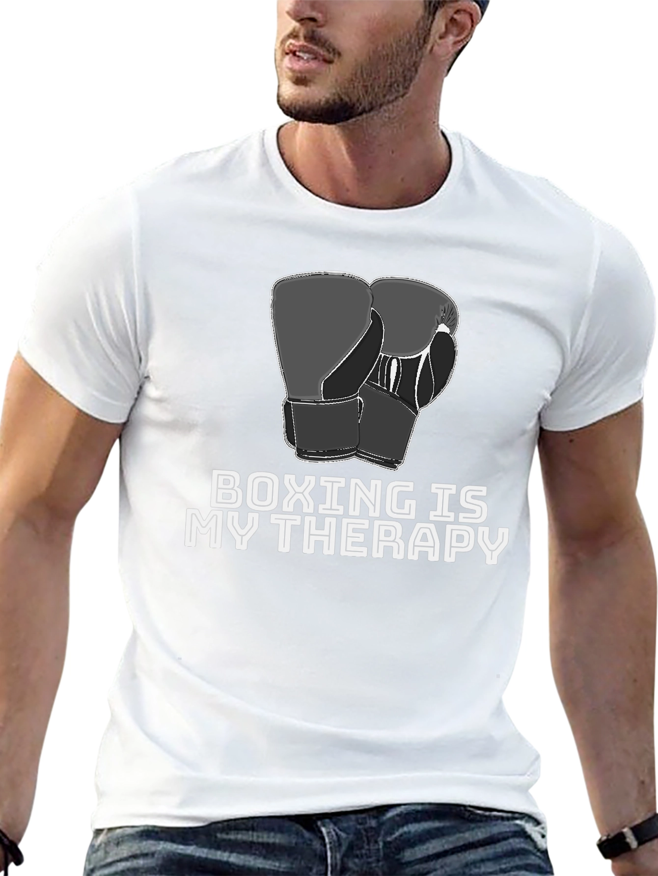 Boxing is My Therapy Graphic Tee