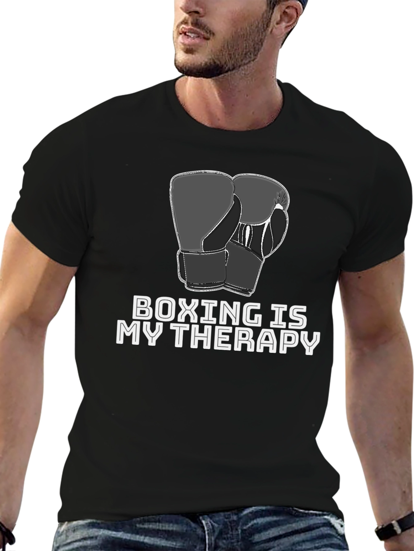 Boxing is My Therapy Graphic Tee
