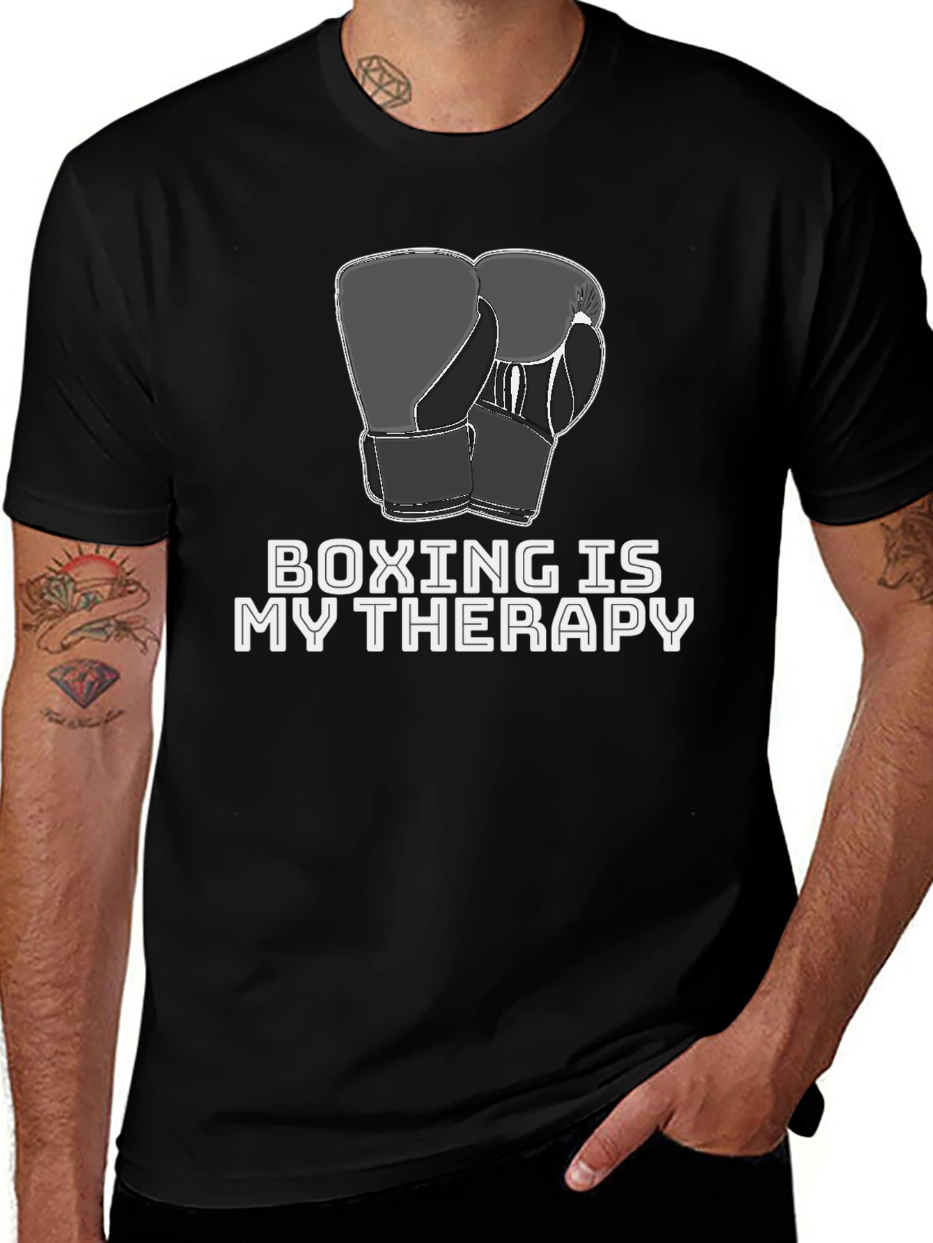 Boxing is My Therapy Graphic Tee