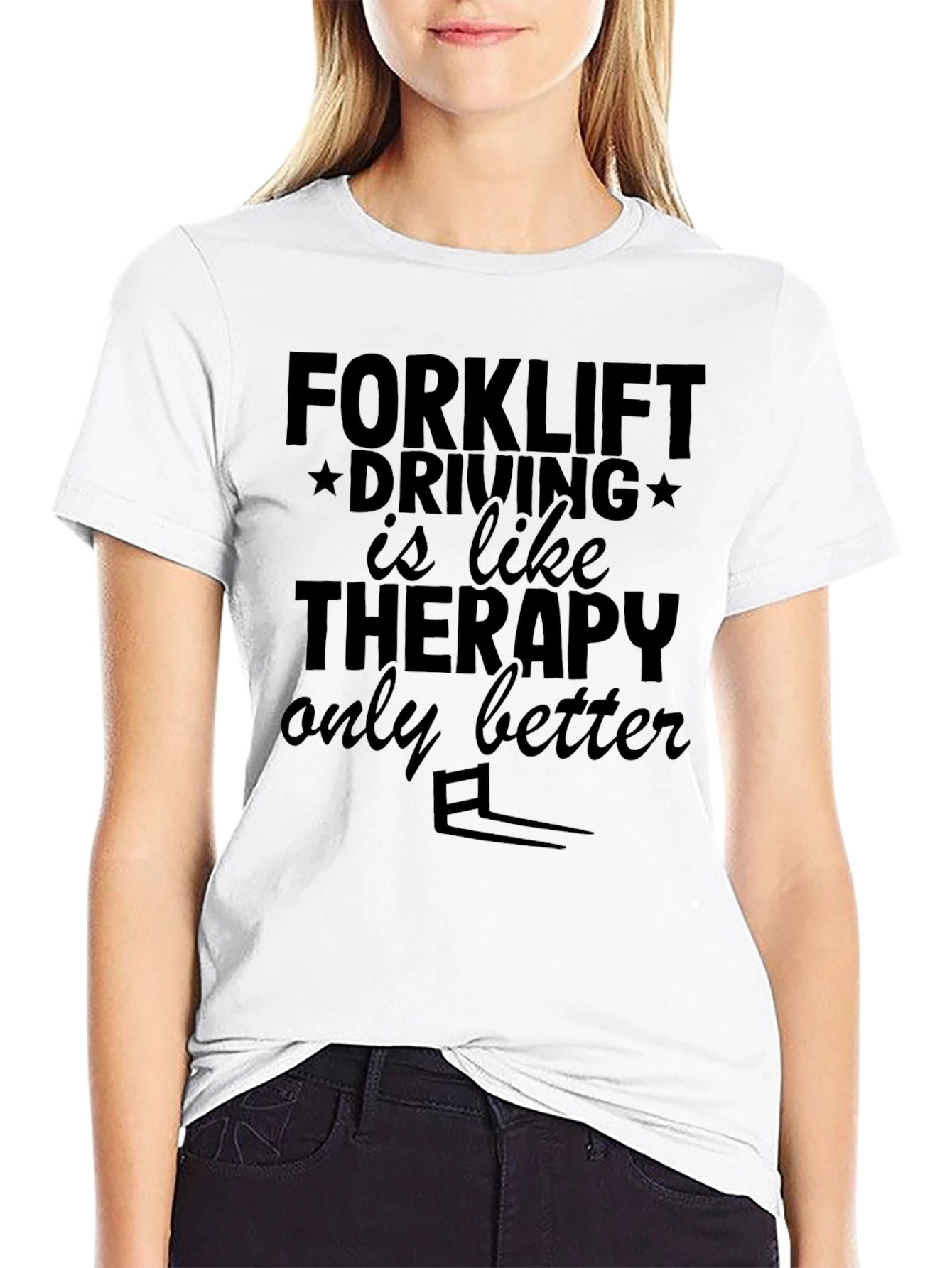 Forklift Driving Therapy T-Shirt